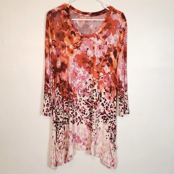 Red Long sleeve Knit top size M/L - Picture 1 of 3